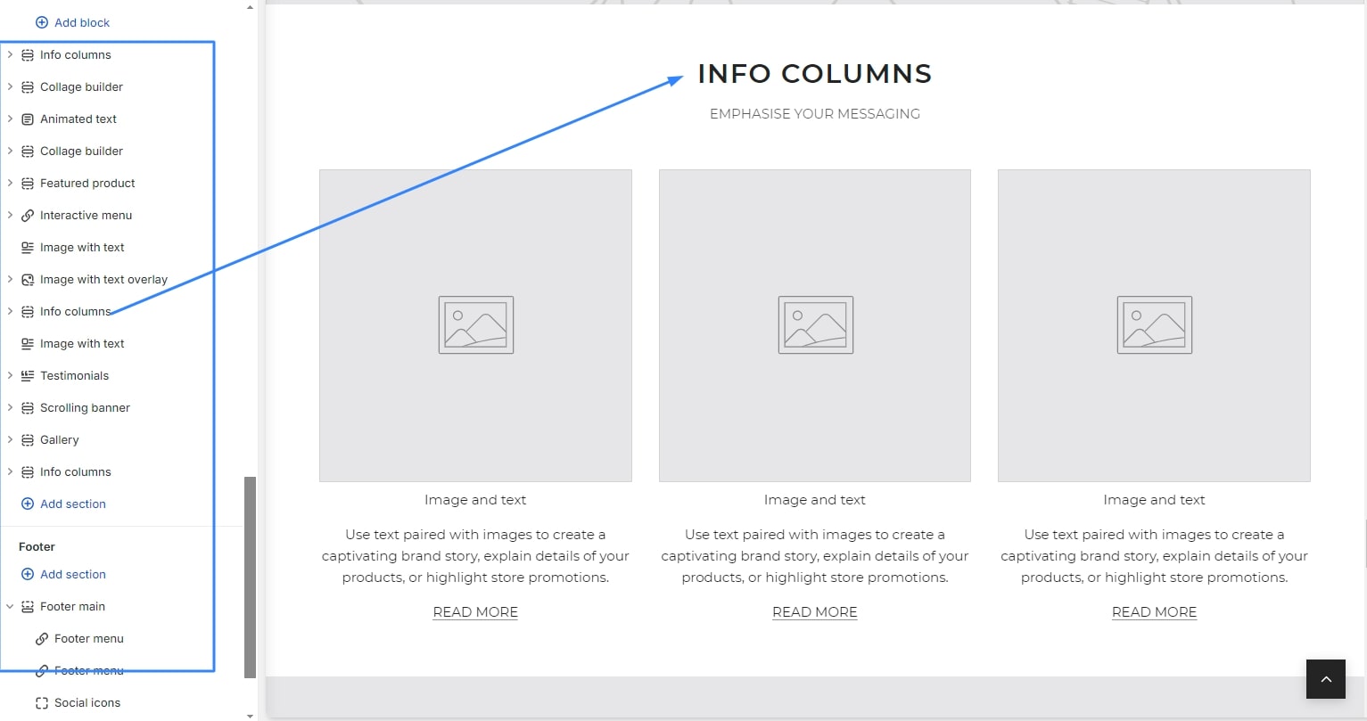 Customize Homepage